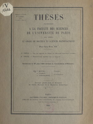 cover image of Sur les droites de Borel de certaines fonctions entières